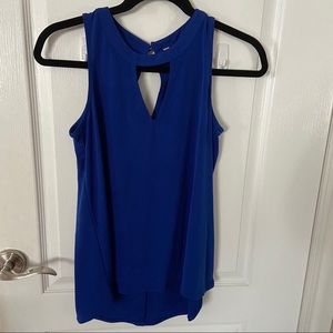 Deep blue Banana Republic long tank top Blouse